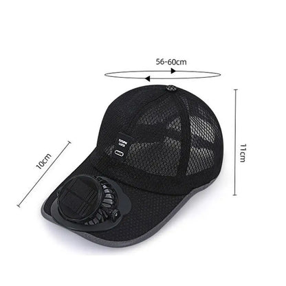 Breathable Sunhat with Solar Fan Sun