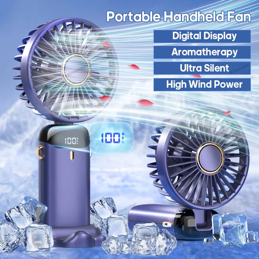 Portable Neck Fan — 5 Speed, Foldable & USB Rechargeable