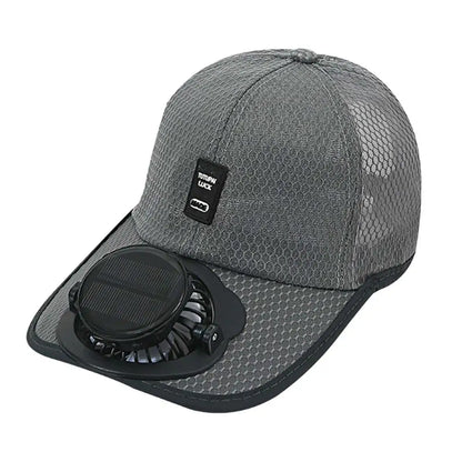 Breathable Sunhat with Solar Fan Sun