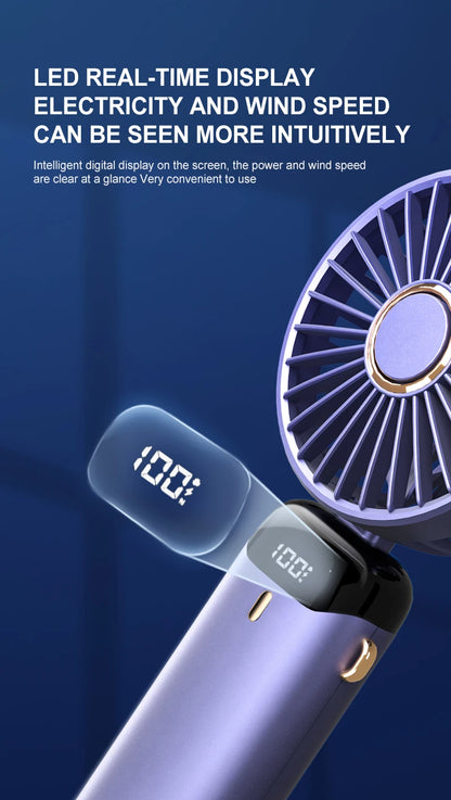 Portable Neck Fan — 5 Speed, Foldable & USB Rechargeable