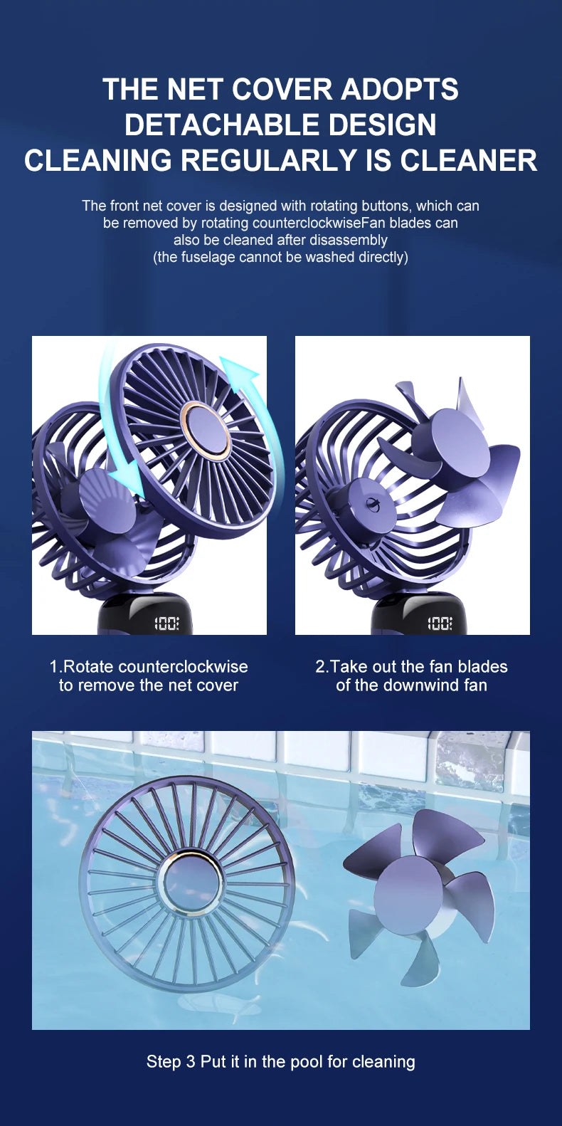 Portable Neck Fan — 5 Speed, Foldable & USB Rechargeable