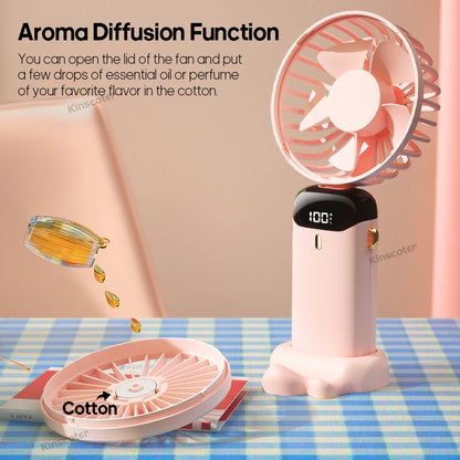 Portable Neck Fan — 5 Speed, Foldable & USB Rechargeable