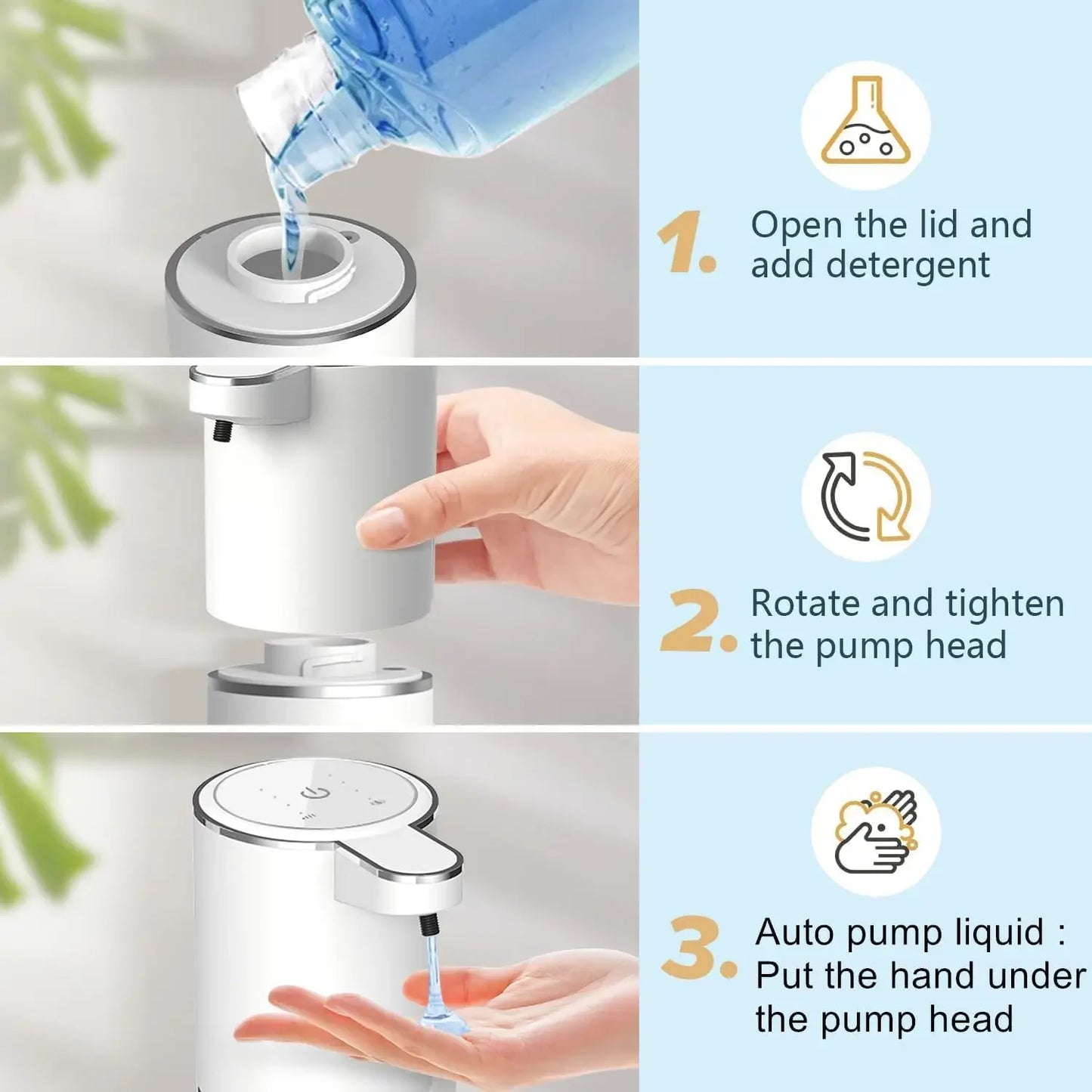 Touchless Soap Dispenser — Works with Foam & Liquid
