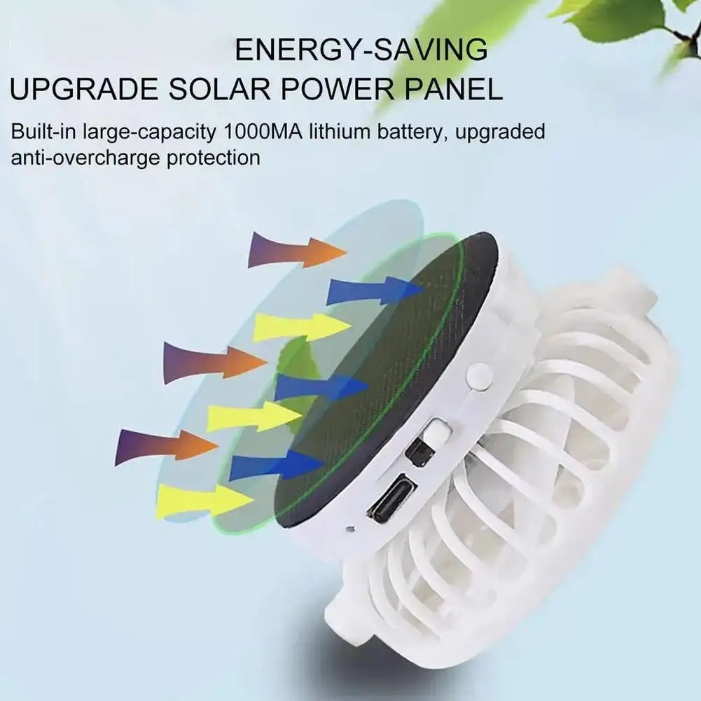 Breathable Sunhat with Solar Fan Sun