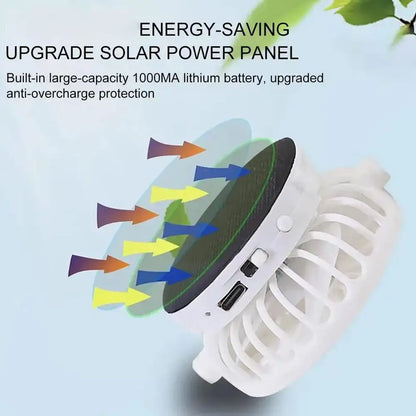 Breathable Sunhat with Solar Fan Sun