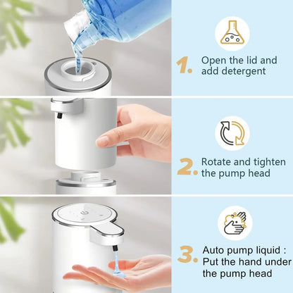 Touchless Soap Dispenser — Works with Foam & Liquid