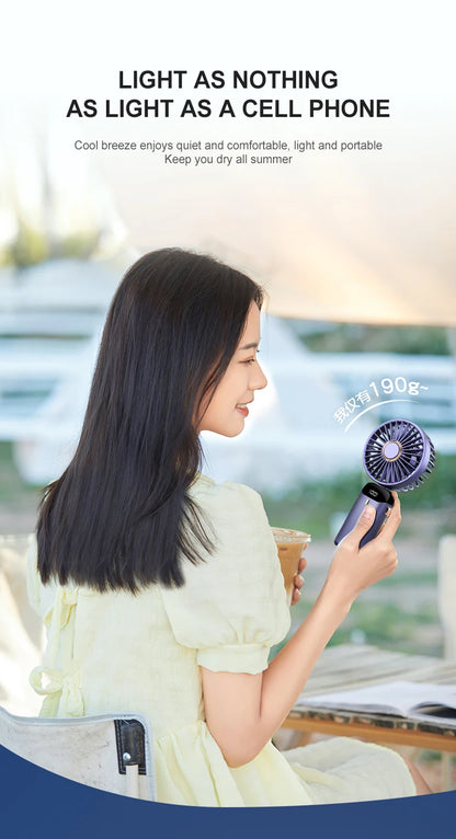 Portable Neck Fan — 5 Speed, Foldable & USB Rechargeable