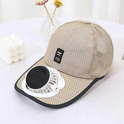 Breathable Sunhat with Solar Fan Sun