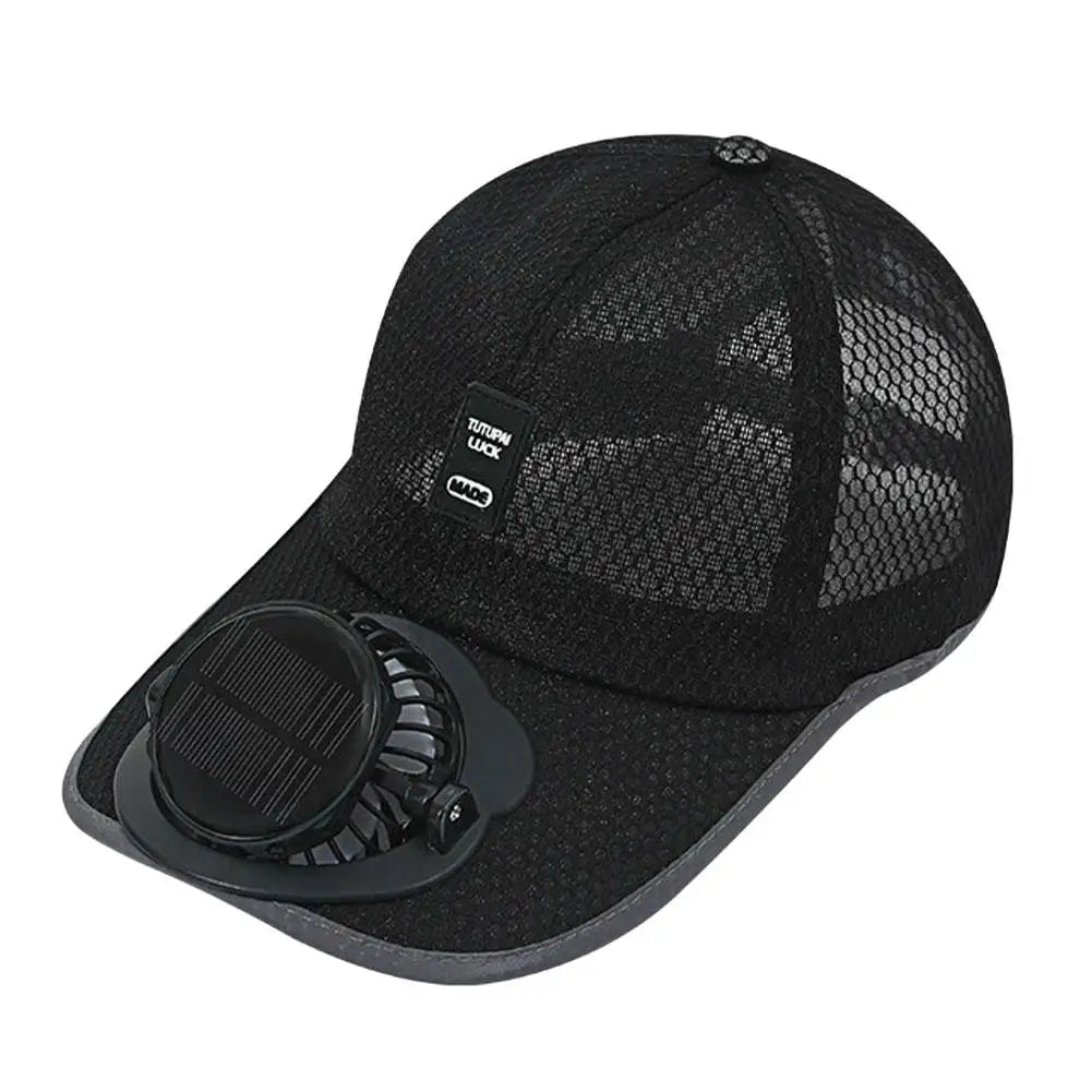 Breathable Sunhat with Solar Fan Sun