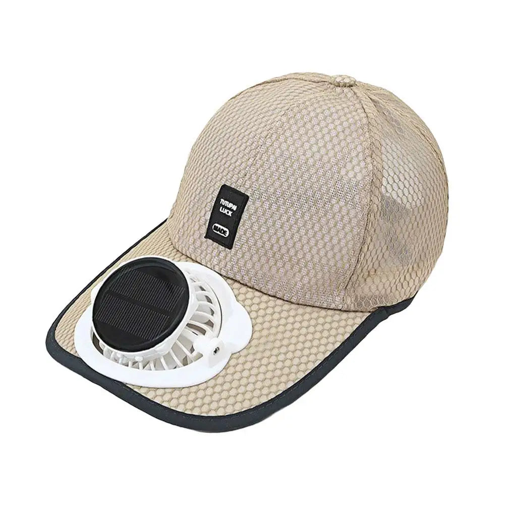 Breathable Sunhat with Solar Fan Sun