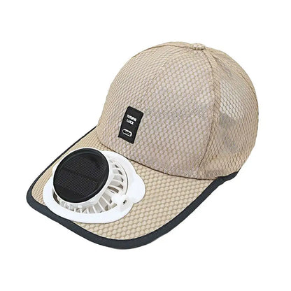 Breathable Sunhat with Solar Fan Sun